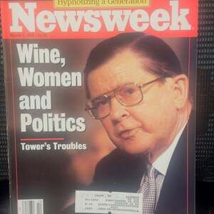 Newsweek Magazine March 6 1989 John Tower 'Wine, Women and Politics' Nintendo Cr